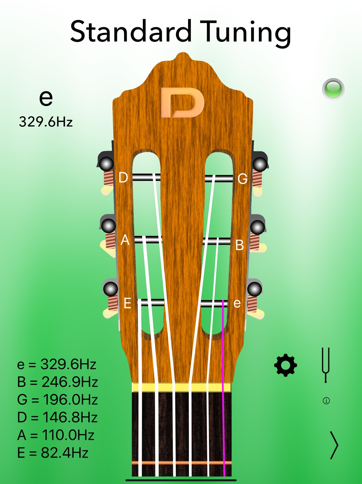 Classical Guitar Tuner Pro ipad screenshot 1