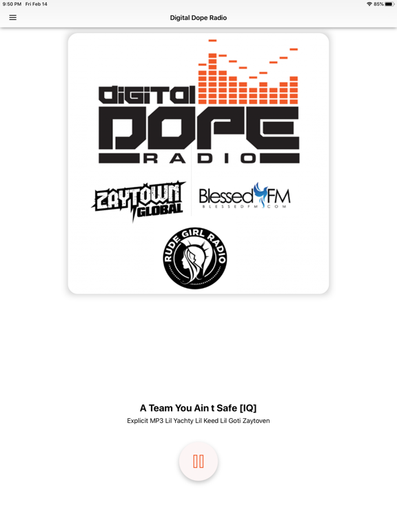 Digital Dope Radio Station iPad screenshot 1 - Music app