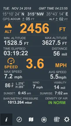 Trip Pages (Compass,Altimeter) iPhone image 1