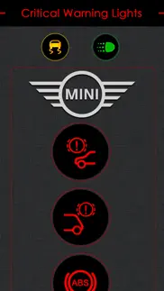 warning lights for mini cooper iphone screenshot 2