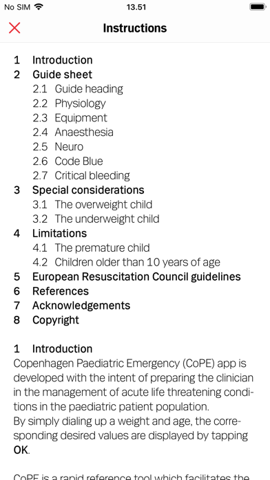 CoPE Paediatric Emergency Screenshot