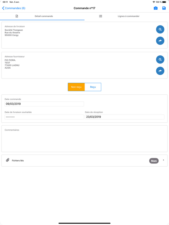Logisav iPad screenshot