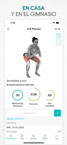 Imágen 2 Ejercicios en casa y gymnasio iphone