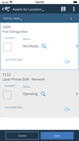 IBM Maximo Asset Auditor screenshot