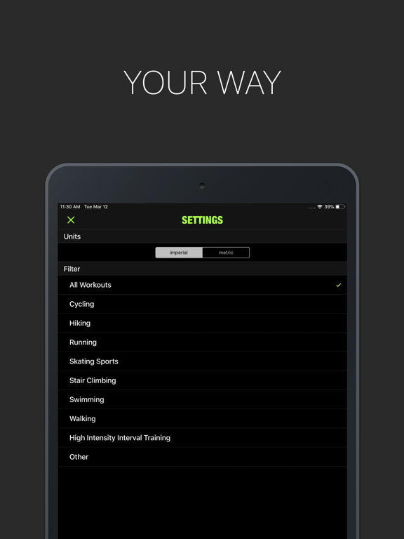 Workouts: Visual Progress iPad screenshot 5 - Health & Fitness app