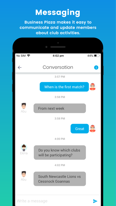 Business Plaza App Screenshot