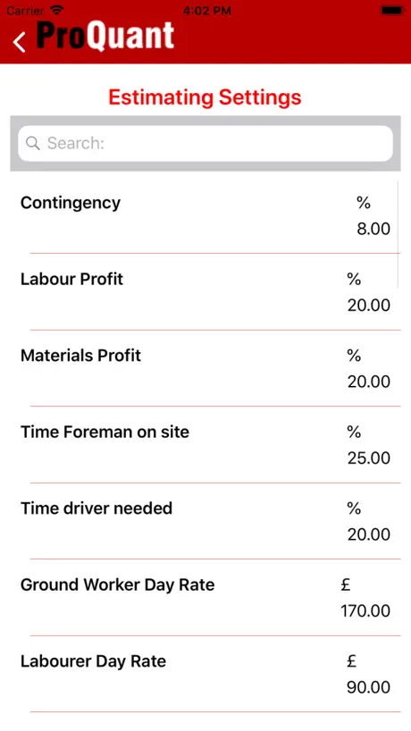 ProQuant Estimating