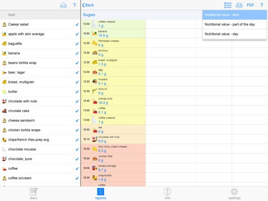 FoodSeeq iPad screenshot