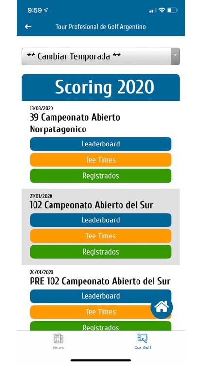 Tour Profesionales de Golf AR screenshot-3
