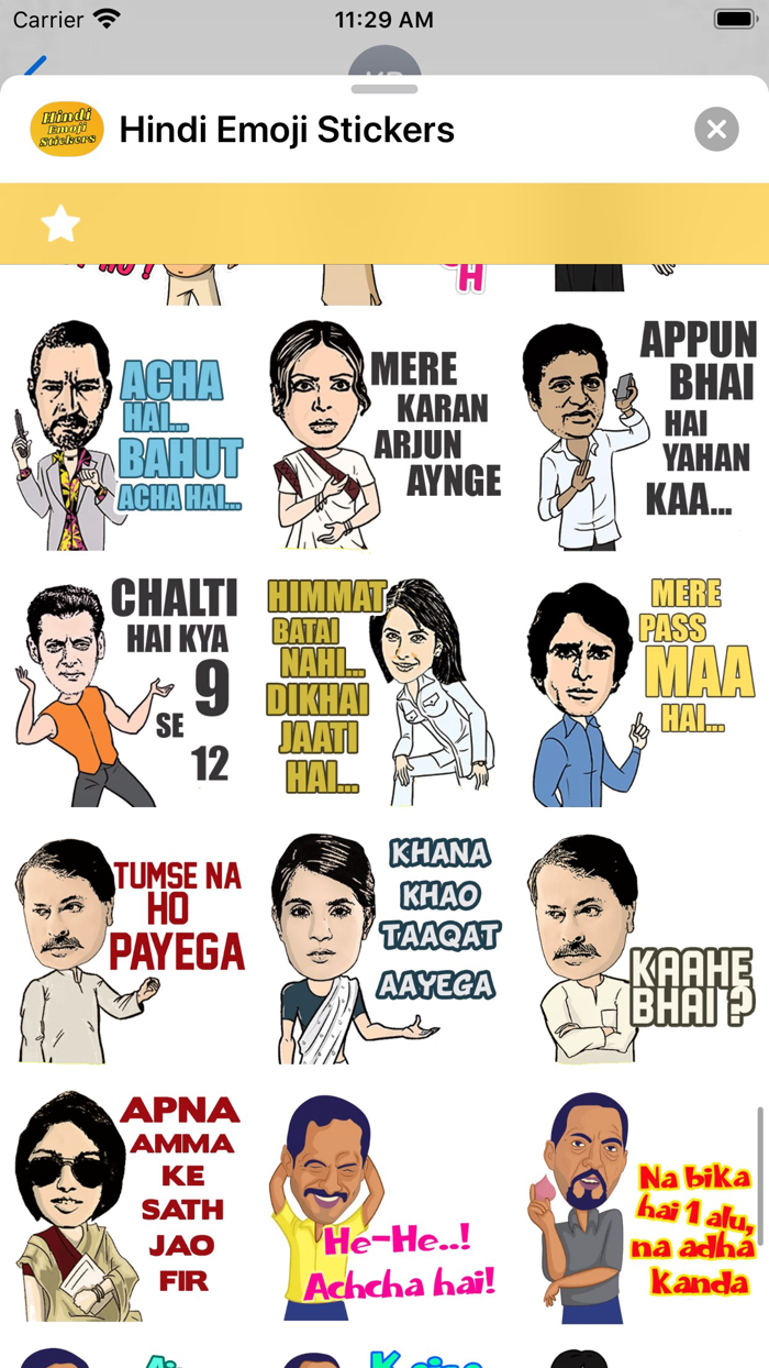 Hindi Emoji Stickers