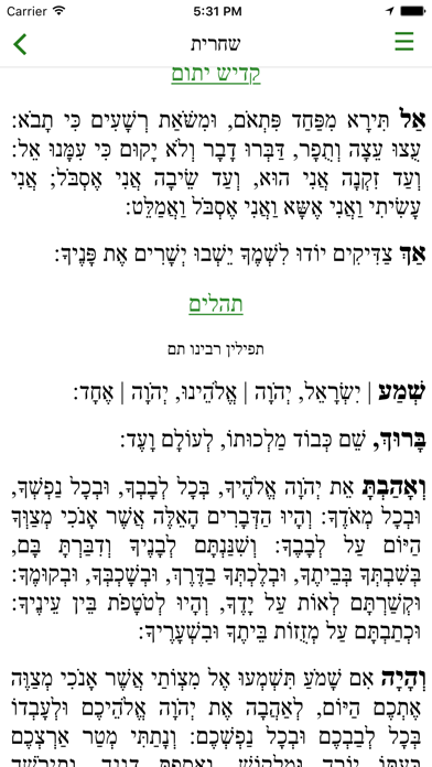 Screenshot #3 pour Siddur Torah Ohr, Chabad