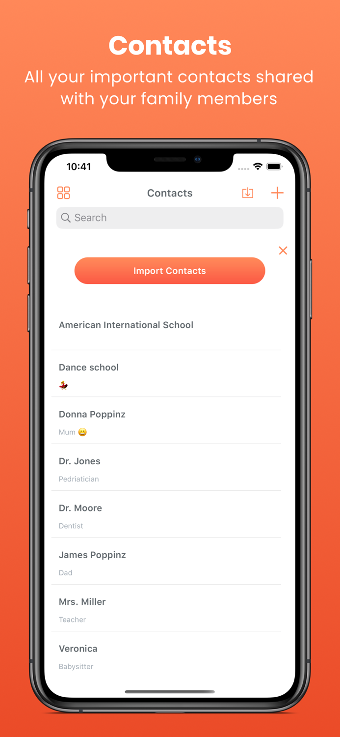 Poppinz Family Calendar App