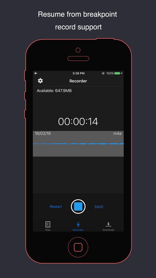 VoiceHD - voice recorder - 1.5 - (iOS)