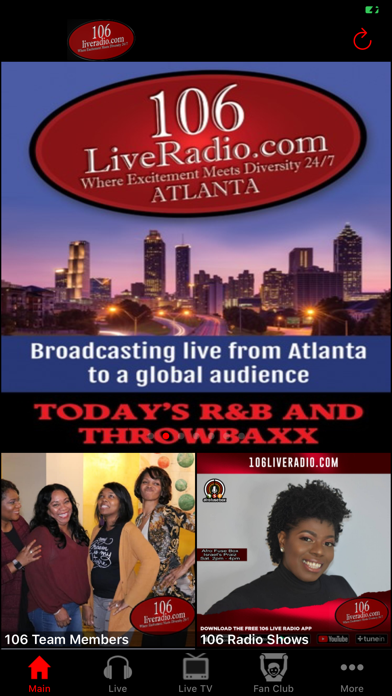 Screenshot #1 pour 106 Live Radio