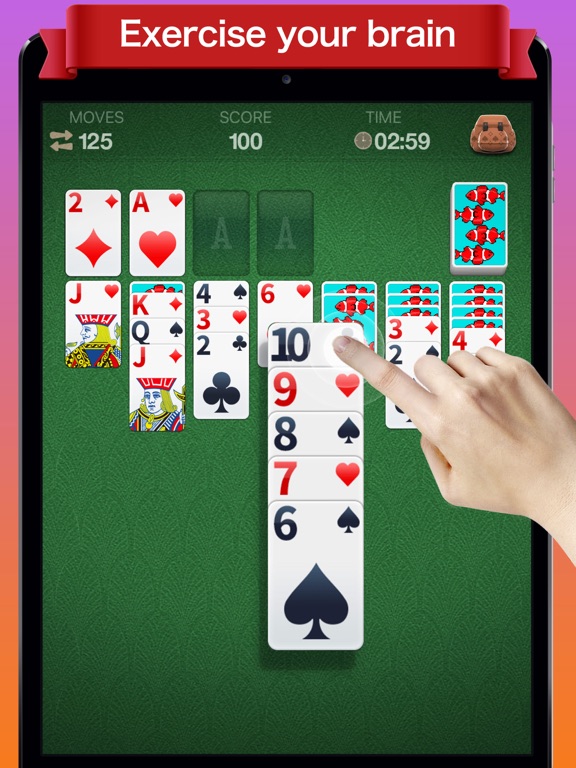 Solitaire∗ iPad screenshot 6 - Games app
