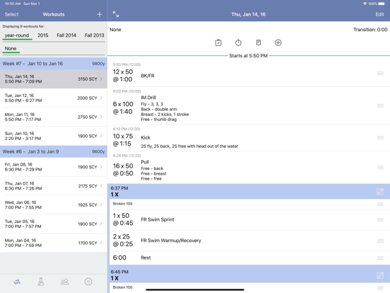 Workouts X iPad screenshot 3 - Sports app