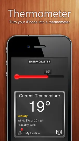 Скриншот Thermometer на iPhone 1