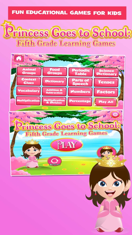 Princess Fifth Grade Games - 3.51 - (iOS)