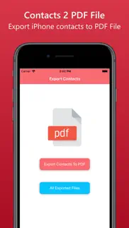 contacts to pdf file converter iphone screenshot 1