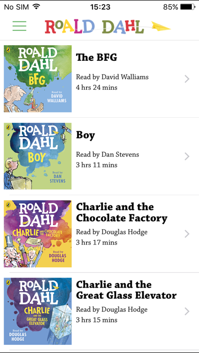 Screenshot #1 pour Roald Dahl Audiobooks