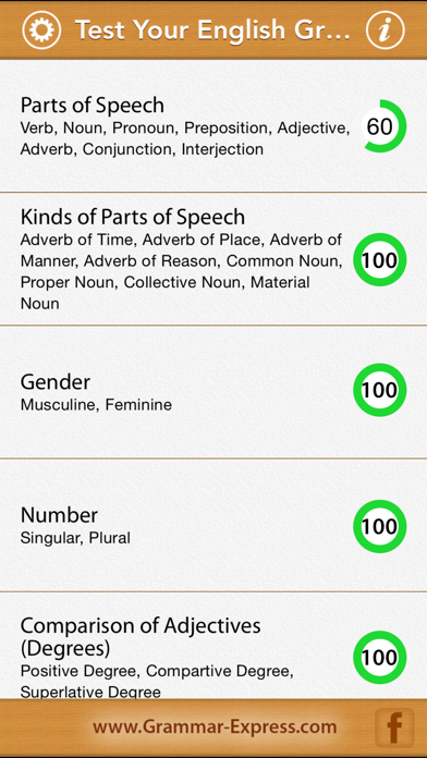 Screenshot #1 pour Test Your English Grammar