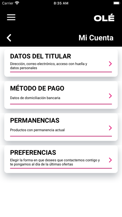 Olephone Screenshot