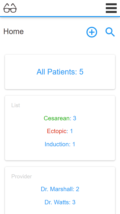 Physician Sign Out Screenshot