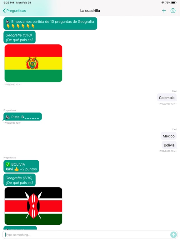 Screenshot #6 pour Pregunticas Trivial en un Chat