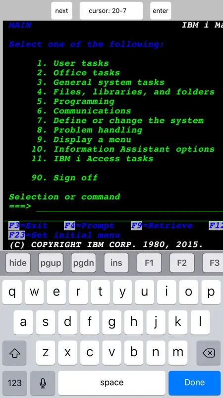 TN5250 screenshot 1 of 6