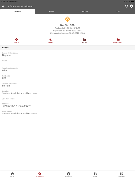 fiResponse Arauco iPad screenshot