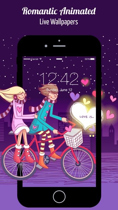 Screenshot #1 pour Romantic Live Wallpapers -2019