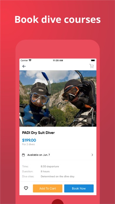 PADI Adventures: book diving Screenshot