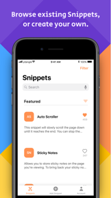 Safari Snippets screenshot