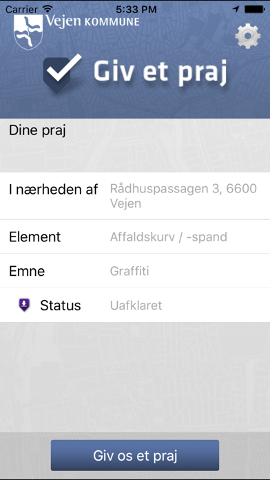 Giv et praj – Vejen Kommune Screenshot