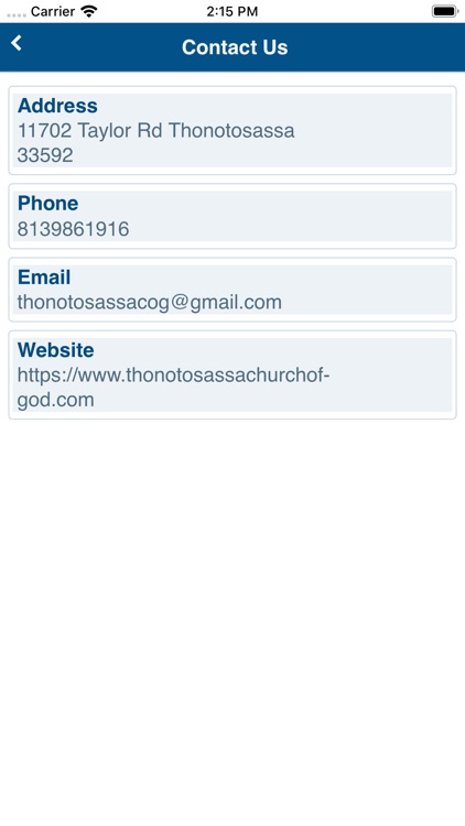Thonotosassa Church of God