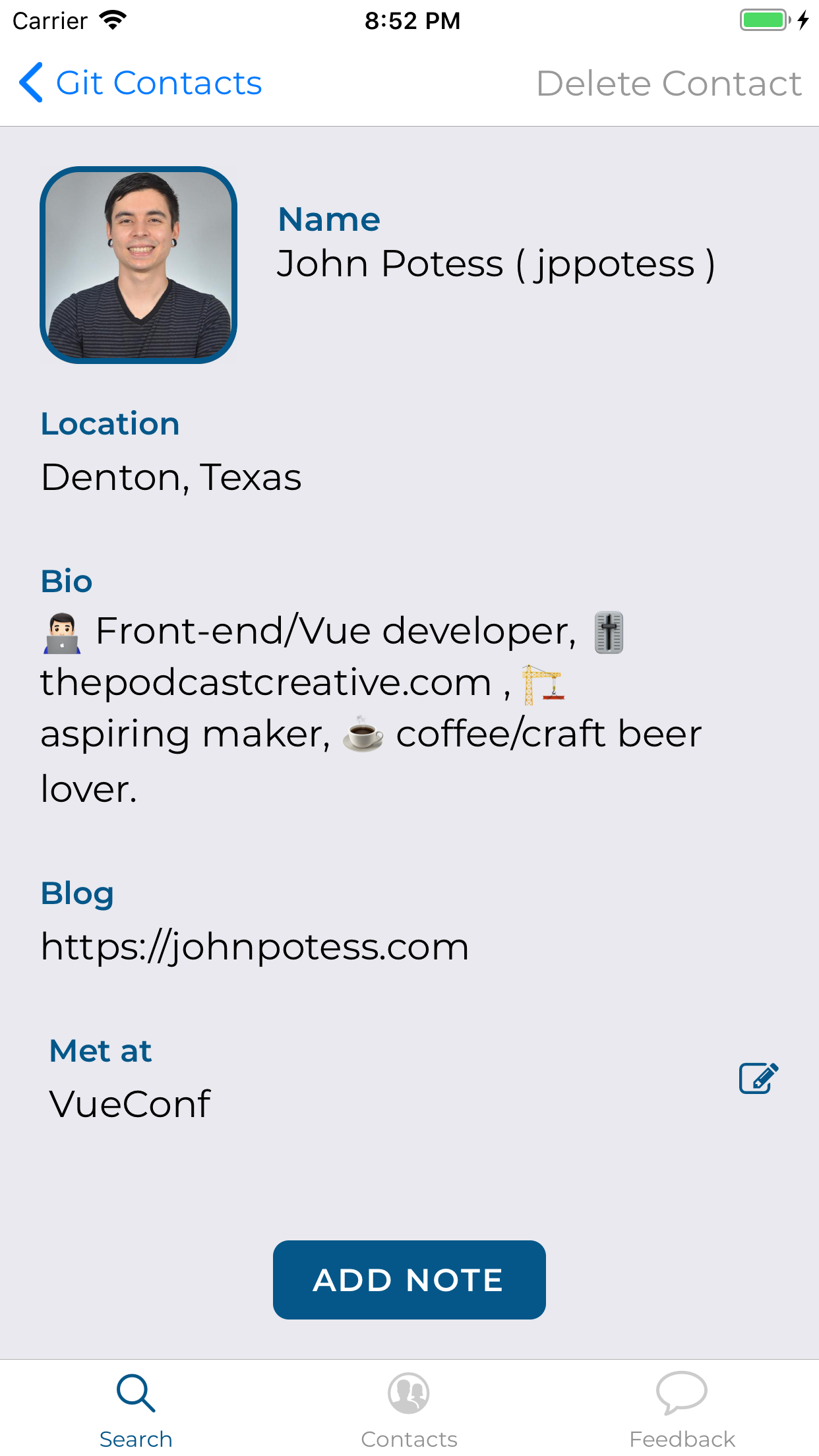 GitContacts
