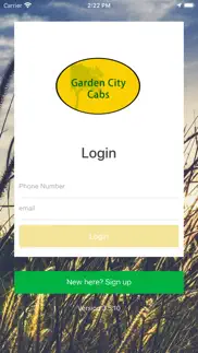 garden city cabs iphone screenshot 1