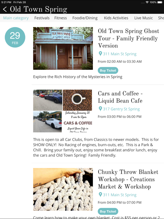 Old Town Spring iPad screenshot 6 - Travel app