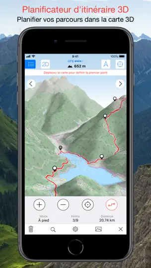 Capture d'écran de Maps 3D PRO - Outdoor GPS sur iPhone 4