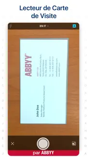 lecteur de carte de visite pro iPhone Captures Décran 1