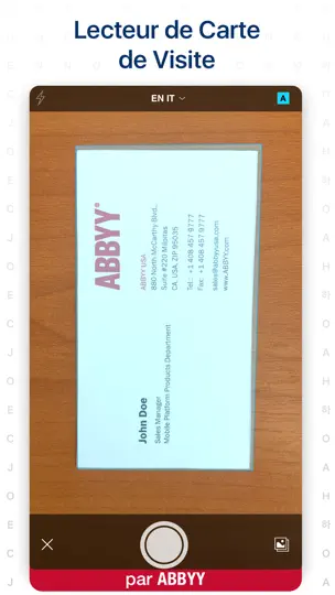Capture d'écran de Lecteur De Carte De Visite Pro sur iPhone 1