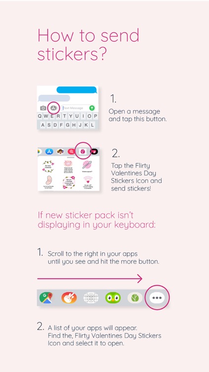 Flirty Valentines Day Stickers