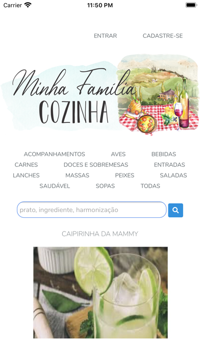 Screenshot #1 pour Minha Família Cozinha