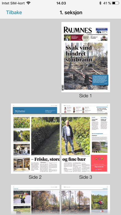 Raumnes eAvis Screenshot