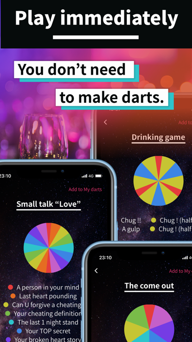 Roulette darts app screenshot