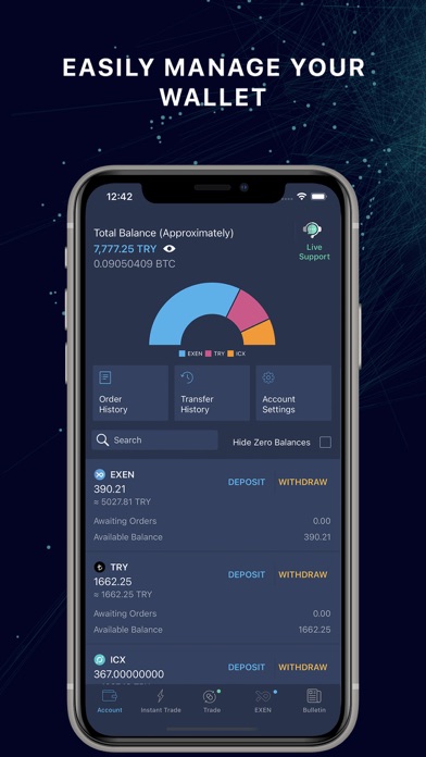 Bitexen - Bitcoin and Altcoins screenshot 3