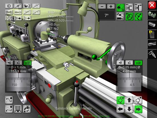 1K62 Lathe Simulator iPad app afbeelding 10