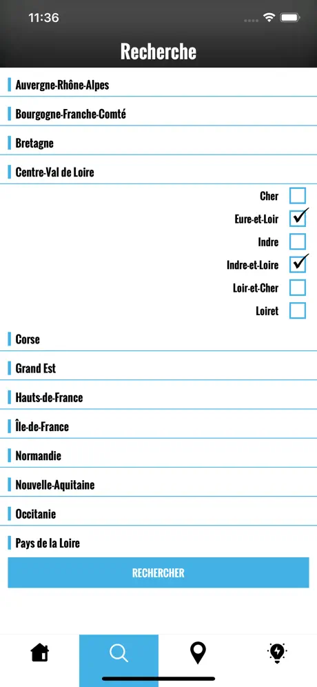 La carte des piscines - France