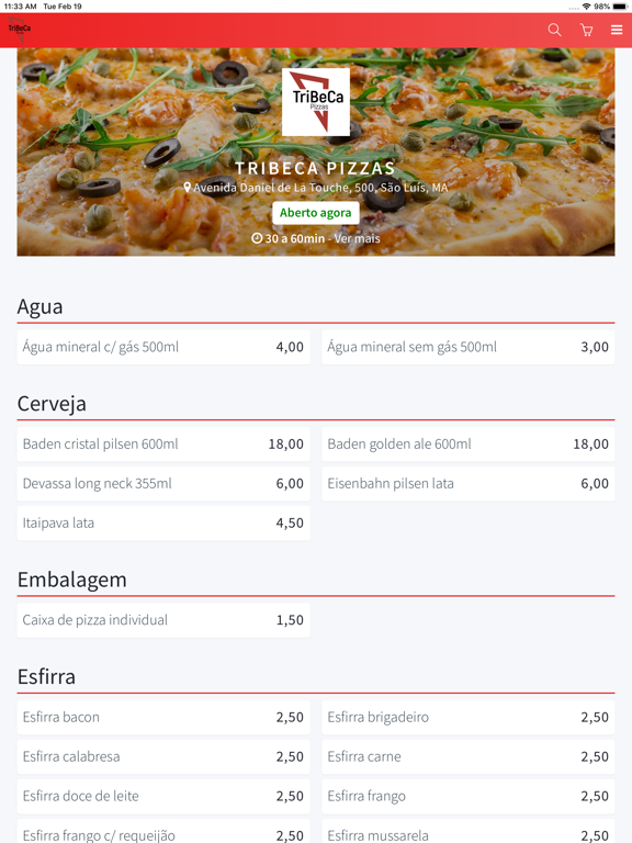 Screenshot #4 pour Tribeca Pizzas