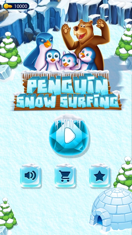 Penguin Snow Surfing screenshot-6